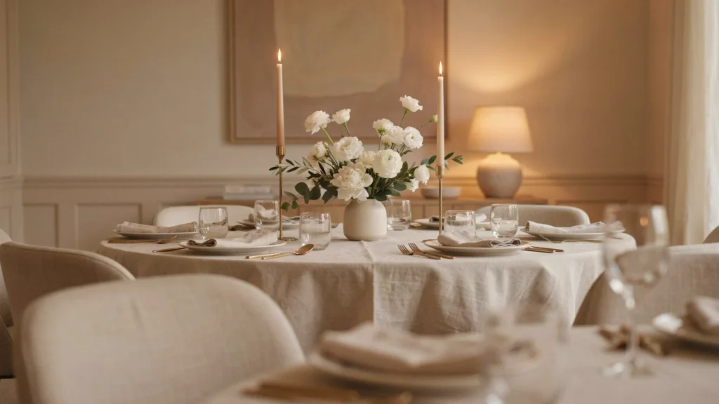 5. Keep a Floral Arrangement Low