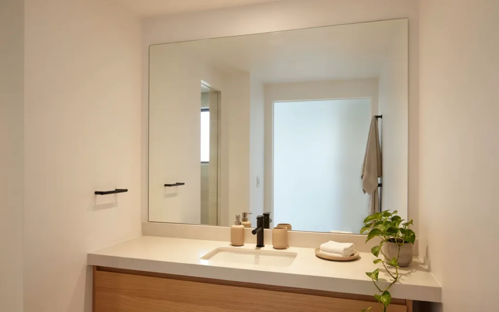 6. Choose a Wide Mirror for More Visual Space