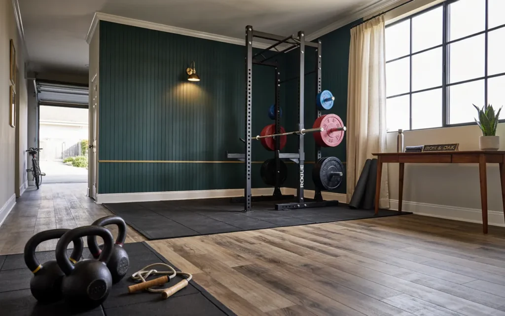 6. Declutter and Style a Garage Gym