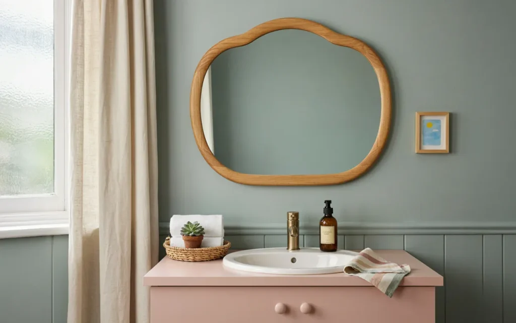 8. Add Whimsical, Rounded Mirror Frames