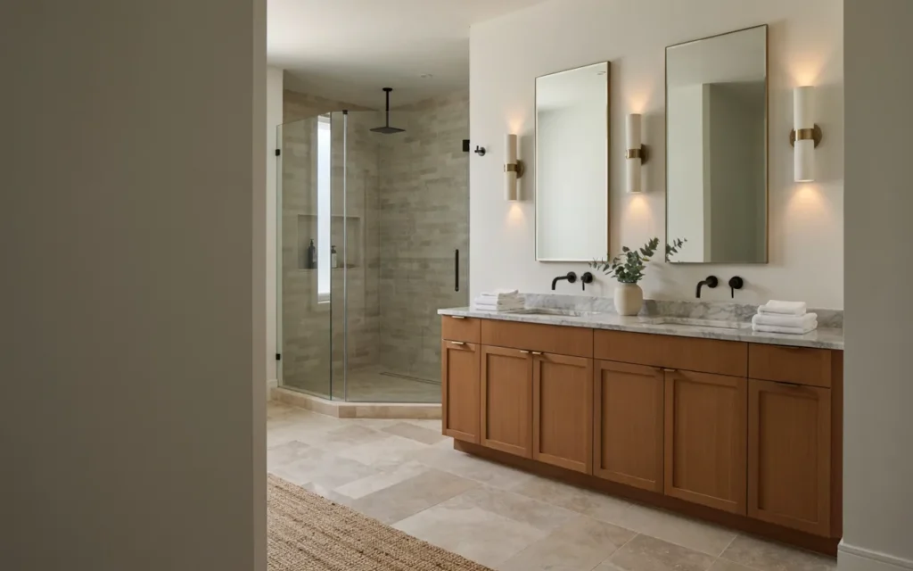 8. Double Vanity For A Spacious Primary Bathroom