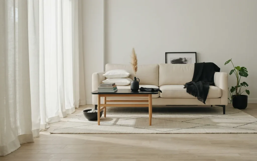 8. Low-Profile Sofa for Modern Relaxation