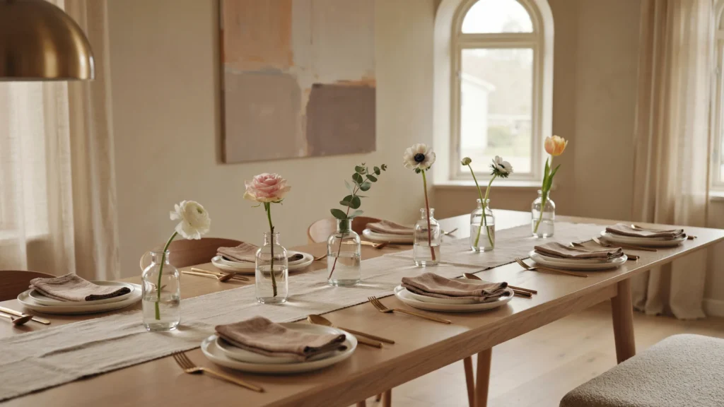 8. Try a Row of Small Bud Vases