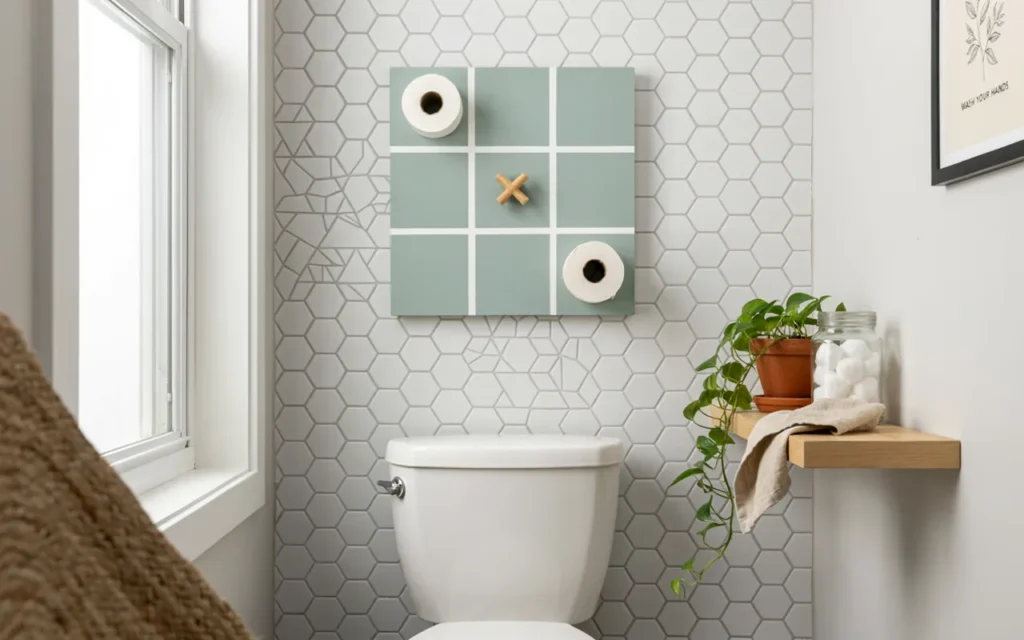 8. Turn Toilet Paper Storage Into a Game