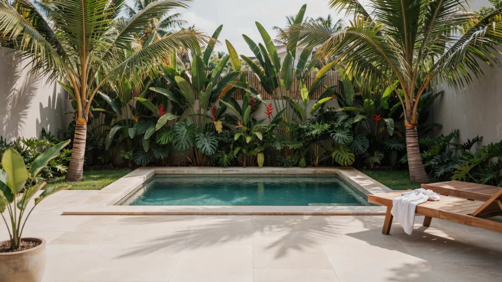 8. Use Palm Trees for a Tropical Backyard