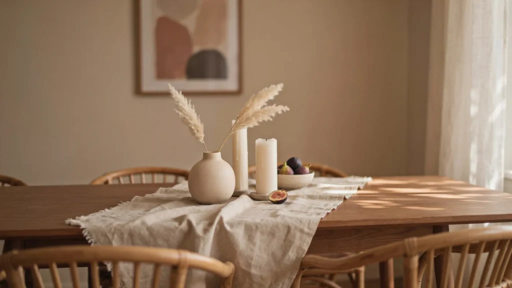 9. Add a Neutral Table Runner