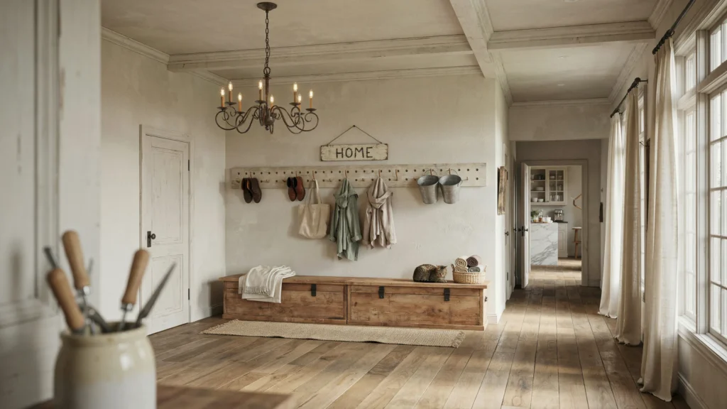 9. Go Bold with a Rustic Chandelier
