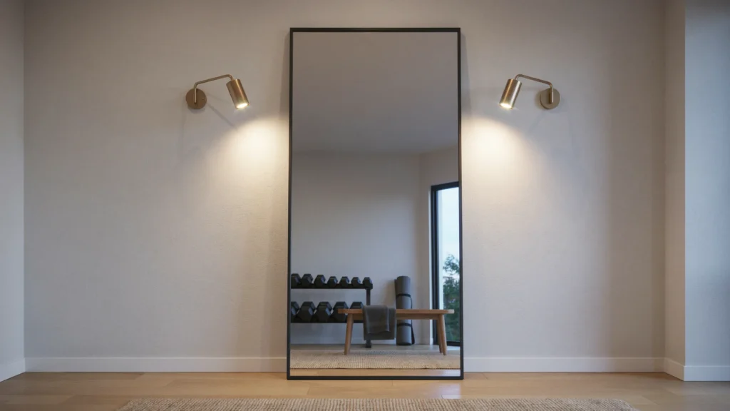 Install Adjustable Wall Sconces Near the Mirror